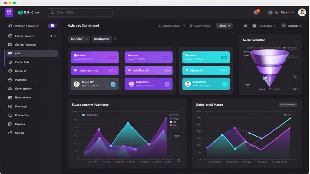 Dashboard de CRM inteligente com automação de vendas e atendimento — Broder.ONE